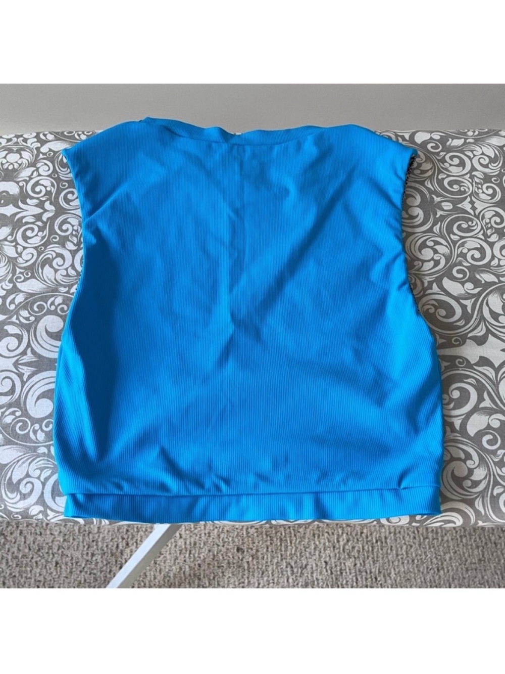 acacia swimwear Blue Costa Bikini Top Rash Guard - Picture 6 of 7